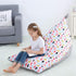 Stuffed Animal Bean Bag Chair Kids Toy Storage Organizer Stuffie Seat, Foldable Floor Chair Sofa Toy Storage Bean Bag Chair Seat for Kids, Teens and Adults Extra Large Super Soft Velvet?Only Cover Bag