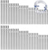 60 Pieces Wind Chime Tubes Parts Supplies Windchime String Metal Tubes for Crafts DIY Wind Chimes Kits for Adults Kids Arts and Crafts