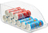 mDesign Compact Plastic Kitchen and Pantry Storage Organizer Bin for Tall Skinny Soda/Pop Cans - Kitchen, Pantry, Refrigerator - Clear