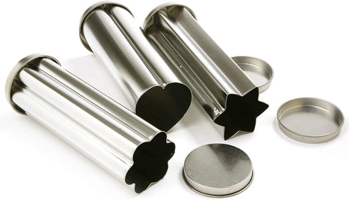 Norpro Tin Canape Bread Molds, Set of 1, 3 pieces