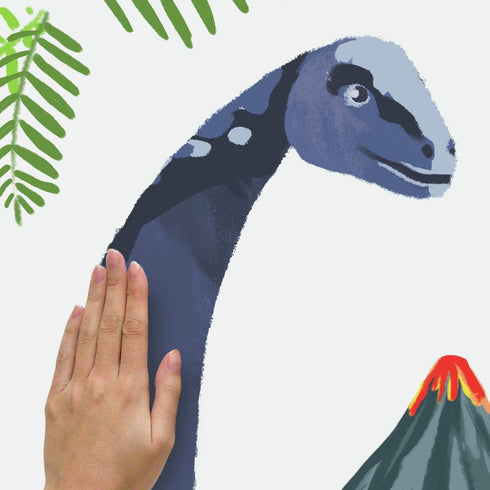 RoomMates RMK4104GM Brachiosaurus Dinosaur Peel and Stick Giant Wall Decals