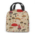 The Various Mushroom Art Lunch Bag For Women Girls Kids Insulated Picnic Pouch Thermal Cooler Tote Bento Large Meal Prep Cute Bag Big Leakproof Soft Bags For Lunch Box, Camping, Travel, Fishing