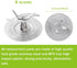 Pro 1200 Blender Blade Stainless Steel Replacement for Os-ter Pro 1200 Blender Accessory with Jar Base Bottom and One Rubber O Ring Gasket for Os-ter Pro 1200 Blender Replacement Parts