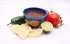 Bundle Bop Chips and Salsa Chip Dip Bowl Set - Melamine Spanish 6 Piece Small Bowl Set Painted Blue Dishes with Sunflowers - Serving Bowls for Party and Fiestas (6)