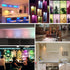 HFCDL LED Puck Lights with Remote Control, 50lm Wireless RGBW Color Changing Closet Battery Light, 13 Colors Stick-on Under Cabinet Lighting, with Dimmable Function ?6-Pack?