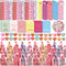 Valentines Day Gifts for Kids Classroom 30 Pack, ALL-IN-ONE Valentines Stationery Set - Valentine Pencils Notepads Rulers Erasers Valentines Cards Treat Bags Party Favors for Kids