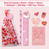 Valentines Day Gifts for Kids Classroom 30 Pack, ALL-IN-ONE Valentines Stationery Set - Valentine Pencils Notepads Rulers Erasers Valentines Cards Treat Bags Party Favors for Kids