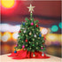 20" Tabletop Pre-lit Mini Christmas Tree Set with Clear LED Lights, Artificial Mini Christmas Tree with Star Treetop and Ornaments, Best DIY Christmas Decorations (Storage Bag Included)