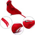 ANECO 6 Packs Artificial Cardinal Red Bird 5.5 Inch Christmas Clip-on Cardinal Christmas Tree Wreath Ornament Decorations