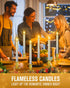 RONXS Window Candles,LED Candles with Timer, Outdoor Christmas Decorations Flameless Candles Battery Operated Flickering Candles with 1 Remote Controls, Glod Candle Holders (2 Pcs Gold)