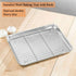 WEZVIX Stainless Steel Baking Sheet with Rack Set Tray Cookie Sheet & Oven Pan 12.5 x 10 x 1 inch, Non Toxic & Healthy, Rust Free & Less Stick, Thick & Sturdy, Easy Clean & Dishwasher Safe