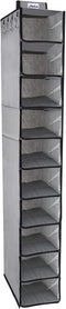 DOIOWN Hanging Closet Organizer Shelves Hat Organizer Rack 10 Shelf Wardrobe Storage Shelves Baseball Cap Organizer with Cover for Closet Hat Storage