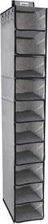 DOIOWN Hanging Closet Organizer Shelves Hat Organizer Rack 10 Shelf Wardrobe Storage Shelves Baseball Cap Organizer with Cover for Closet Hat Storage