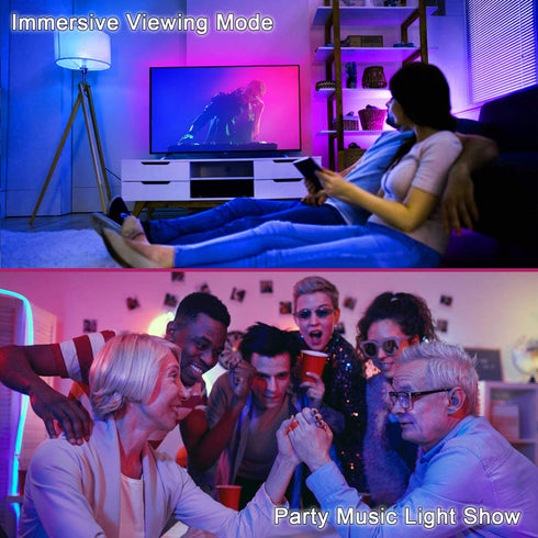 Smart RGB Strip Light 33ft, VANANCE Color Changing WiFi LED Tape Light, Smart App/Remote Control, Works with Alexa Google Assistant, Smart Light Strip for Bedroom, Home, Kitchen, Party (2x5m)
