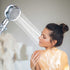 HERLLY High Pressure Shower Head with Handheld,Angle-adjustable Showerhead with Turbofan,Hydro Jet Shower Head with Shower Bracket Holder and Filter,for Detachable and One-click Pause Button Function