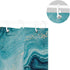 Marble Shower Curtain Natural Luxury Ocean Art The Ripples of Agate with Beautiful Blue Paint and Gold Powder for Bathroom Decor Polyester Fabric Waterproof Shower Curtains Set with 12 Hooks