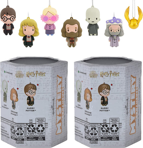 Hallmark Harry Potter Series 2 Mystery Christmas Ornament, Bundle of 2, Blind Box Collectible Tree Decorations
