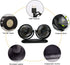 TriPole Car Fan Portable Vehicle Fan Dual Head Electric Fan Vehicle Mounted USB Fan 300 Degree Rotation Auto Cooling Fan 3 Speed Strong Wind Desk Fan for Dashboard SUV RV Truck Sedan Home Office