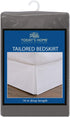 TODAY'S HOME Classic Tailored, Microfiber, 14" Drop Length Bed Skirt Dust Ruffle, Twin, Grey