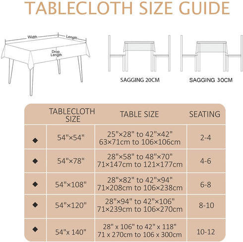 AIRCOWRIE Waterproof Vinyl Tablecloths, Heavy Duty Oil Proof Spill Proof Plastic Table Cloth, Wipe Clean PVC Table Cover for Spring Indoor and Outdoor Use (Embroidery Flower, 54—54, Square)