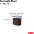 OXO Good Grips POP Container Airtight 1.7 Qt for Coffee and More Food Storage, Rectangle, Clear