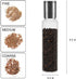 Remedic Premium Stainless Steel Salt and Pepper Grinder Set of 2 Borosilicate Glass Jar - Adjustable Coarseness Ceramic Clear Pepper Spices Shaker - Tall Grinder Mill Set Kitchen Gifts€¦