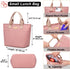 Weitars Lunch Bag For Women Girl,Small Lunch Bag Tote Thermal Cooler Bag Snacks Leakproof Insulated Lunch Purse College Work Picnic/ Hiking/ Beach/ Fishing/ Boating (Pink))