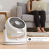 IRIS USA WOOZOO Oscillating Fan, Vortex Fan, Air Circulator, Desk Fan, Portable Fan, 3 Speed Settings, 6 Tilting Head Settings, 74ft Max Air Distance, Large, White