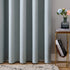 MIULEE 100% Blackout Curtains Thermal Insulated Solid Grommet Curtains/Drapes/Shades for Bedroom Living Room 2 Panels, 52" x 90", Silver Grey