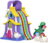 Nanables Unicorn Carnival, Rainbow Way Medium House, Incl Carnie, Gypsy & Scarlet Toys with Exclusive Unicorn Vehicle & Parking Space, Hinged Door, Bonus Mechanical Feature, 2 Spaces