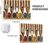 Kitchen Light Switch Cover Decorative Triple Wall Plate 3 Gang Toggle Switch Plate Covers Bedroom Electrical Faceplate 4.50 x 6.38 Inch Colorful Spices and Spoons