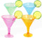 Supernal 72 pcs Plastic Martini Glasses,7oz Plasitc Dessert Cups,Colors Plastic Cocktail Glasses, Neon Cocktail Cups Great for Appetizers,Plastic Glasses Perfect for Wedding and Party
