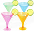 Supernal 72 pcs Plastic Martini Glasses,7oz Plasitc Dessert Cups,Colors Plastic Cocktail Glasses, Neon Cocktail Cups Great for Appetizers,Plastic Glasses Perfect for Wedding and Party