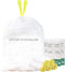 13 Gallon Trash Bags 16 Gallon Tall Kitchen Drawstring Garbage Bags 25.6" x 33.5"15 Gallon White Ultra Strong Trash Can Liners 12-16 Gallon Plastic Wastebasket Bags (12-16GAL 75Count)