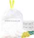 13 Gallon Trash Bags 16 Gallon Tall Kitchen Drawstring Garbage Bags 25.6" x 33.5"15 Gallon White Ultra Strong Trash Can Liners 12-16 Gallon Plastic Wastebasket Bags (12-16GAL 75Count)