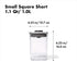 OXO Steel POP Container Small Square Short (1.1 Qt/1 L) - Airtight Food Storage - Ideal for Brown Sugar, Tea