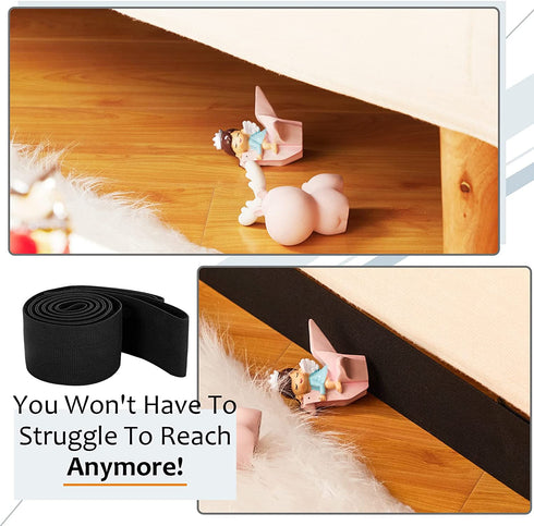 Toy Blocker for Under Couch Bumper for Under Sofa Adjustable Bumper for Under Couch Bumper for Under Furniture Stop Pets Toys Things from Going Under Bed or Sofa Couch, 3 X106 Inch