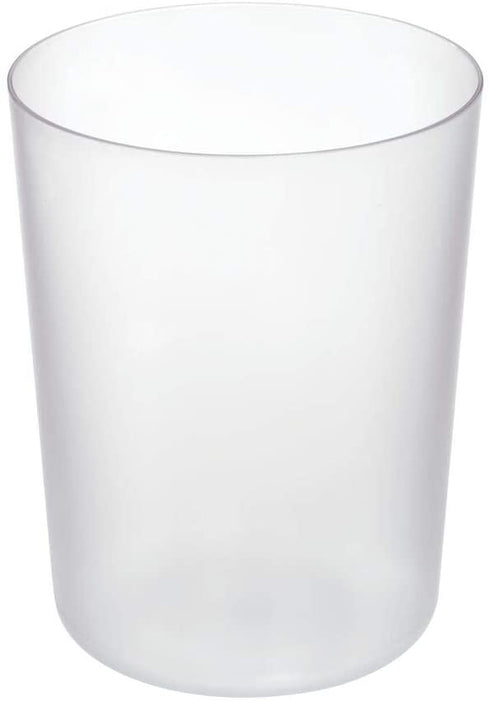iDesign Finn BPA-Free Plastic Round Waste Basket - 7.64" x 7.64" x 10", Clear
