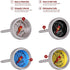 Escali AHS1-4 Easy Read Mini Steak Thermometer Set, Dial Reads Rare, Medium & Well, Dishwasher Safe, Silver