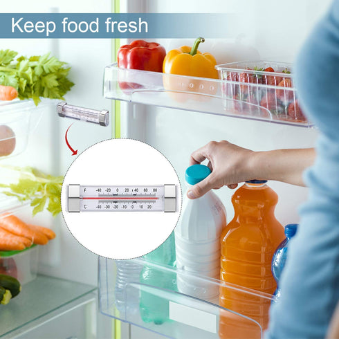 GERUSEA 12 Pack Fridge Refrigerator Freezer Thermometer