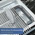 Kitsure Expandable Roll-Up Dish Drying Rack for Kitchen with Adjustable Length Design(12.75-23in), Collapsible Over-The-Sink Dish Drying Rack with Space-Saving Design, Rolling Rack for Sink