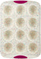 Trudeau Structure White Confetti Reinforced 12 Cup Dome Cake Pan/Mold Silicone Bakeware, Medium