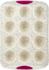 Trudeau Structure White Confetti Reinforced 12 Cup Dome Cake Pan/Mold Silicone Bakeware, Medium