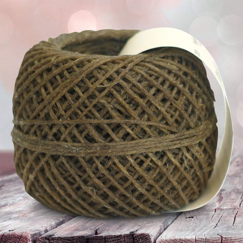 Twisted Bee 100% Organic Hemp Wick with Natural Beeswax Coating, (200ft x Standard Size)