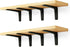 Floating Shelf Brackets,6 x 5 Inch Wall Mounted Industrial Black Metal Shelf Hardware, Shelf Support Angle L Brackets for Shelves,8 Pack