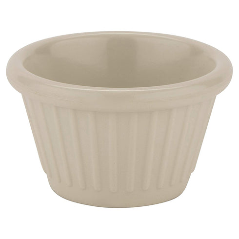 GET Enterprises F-615-IV 1.5 oz. Fluted Ramekin, Break Resistant, Melamine, Ivory (Pack of 12)