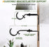 Curtain Rods for windows,1" Diameter Curtain Rod, 30-57" Standard Decorative Window Curtain Rod Set with Brackets for bathroom Kitchen Bedroom Window, Black