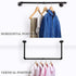 Industrial Pipe Clothes Rack , Wall Mounted Garment Rack, Space-Saving Hanging Clothes Rack, Heavy Duty Detachable Garment Bar, Multi-Purpose Hanging Rod for Clothing Storage, 2 Pack