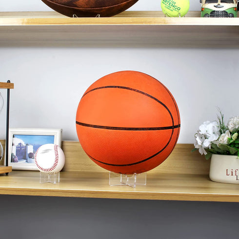 Acrylic Display Rack for Baseball,Softball,Basketball,Football,Volleyball (1.97x1.1 inch and 3.54x1.3 inch)