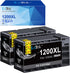 LxTek Compatible Ink Cartridge Replacement for Canon 1200XL PGI-1200 PGI1200XL to use with MAXIFY MB2720 MB2120 MB2320 MB2020 Printer (Black, 2 Pack-High Yield)